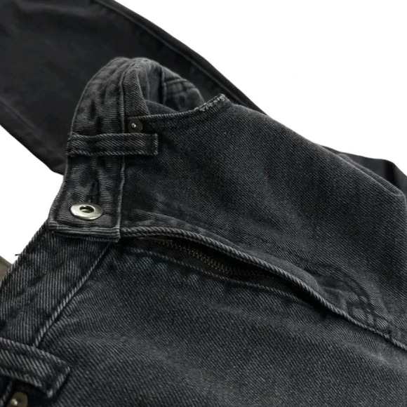 Princess Polly Zaiden Straight Leg Jeans Washed Black Denim US Size 6 - Picture 7 of 11